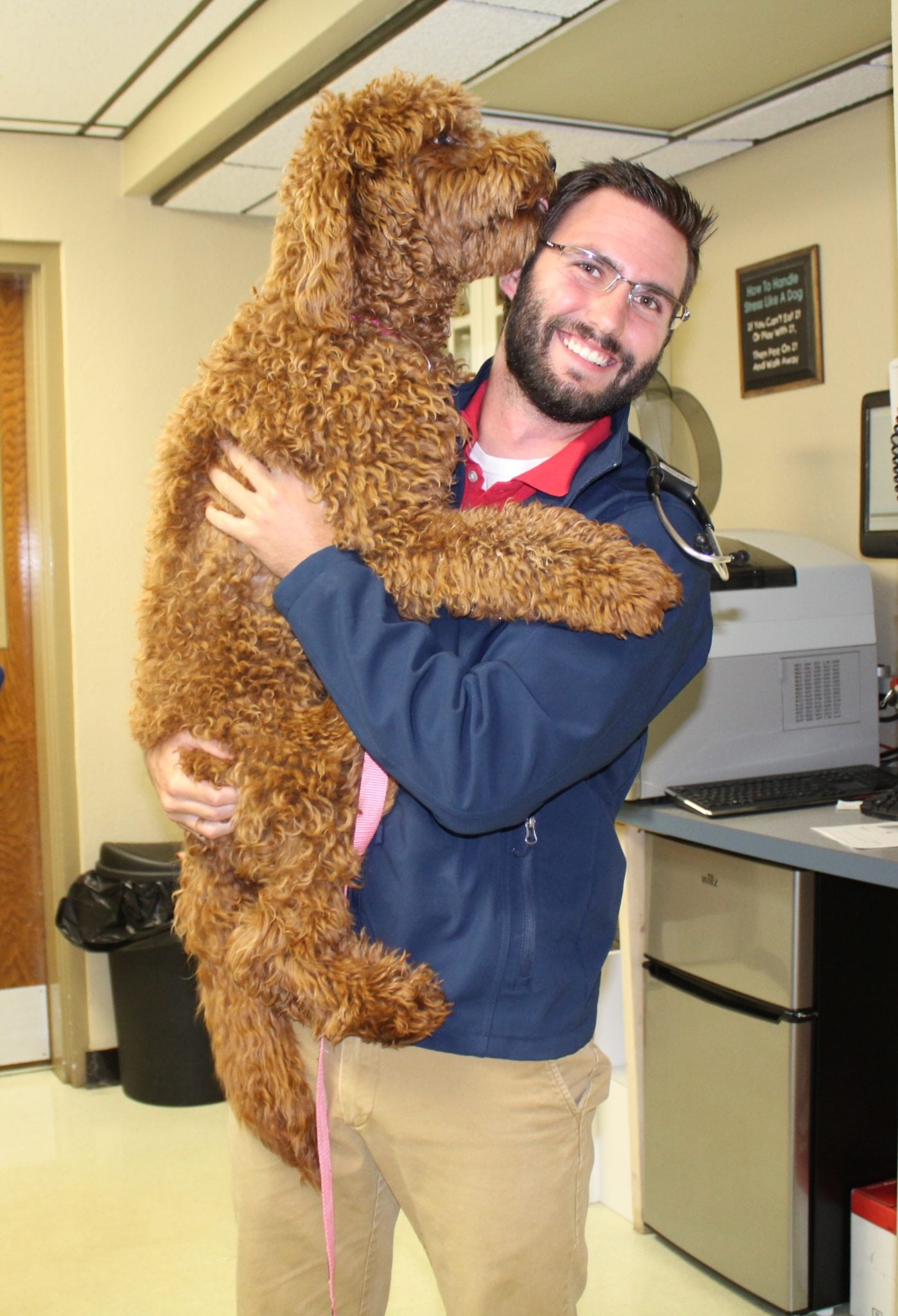 Our Photo Gallery in Temperance: Doctor holding large dog